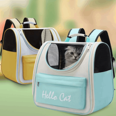 Cat bag large capacity pet supplies cat outing portable space capsule bag sunscreen breathable dog cage pet bag